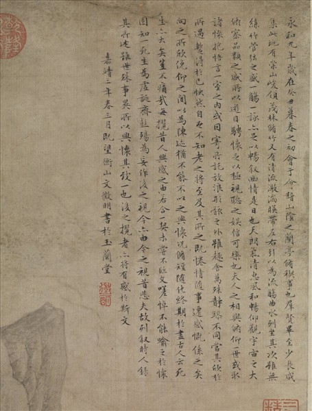 明文徵明蘭亭修禊圖　軸