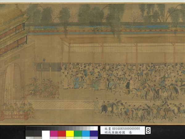 明仇英觀榜圖　卷