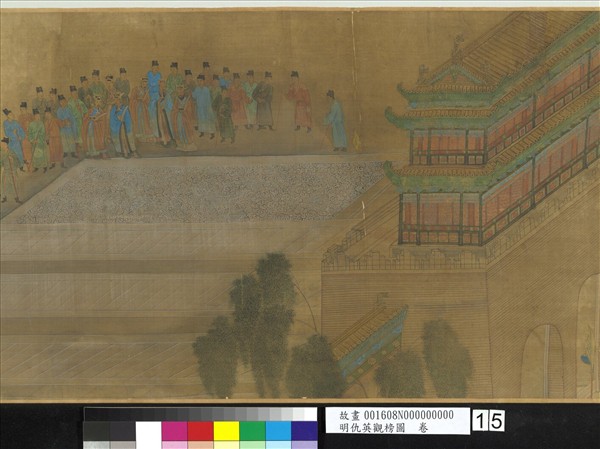 明仇英觀榜圖　卷