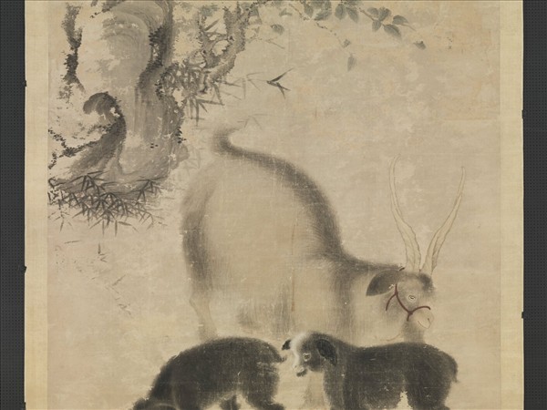 明宣宗畫三陽開泰圖　軸