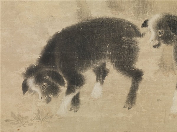 明宣宗畫三陽開泰圖　軸