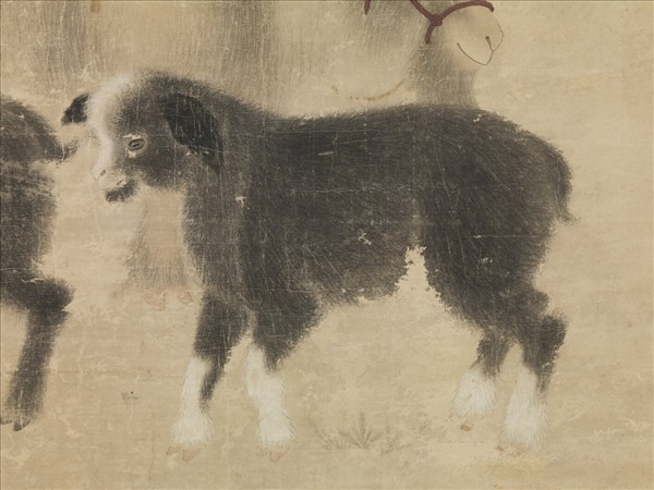 明宣宗畫三陽開泰圖　軸