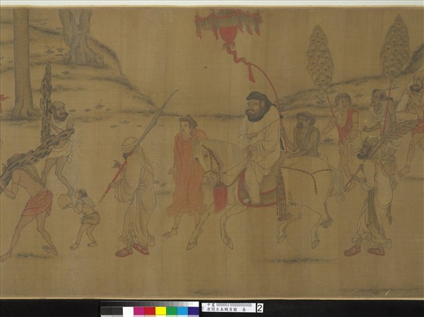 唐閻立本職貢圖　卷