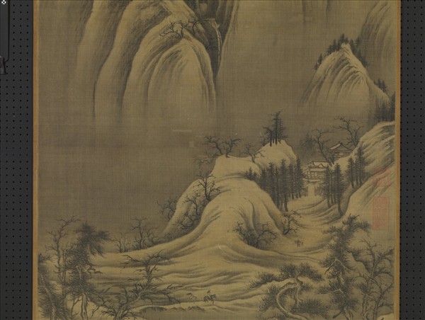 五代南唐巨然雪圖　軸