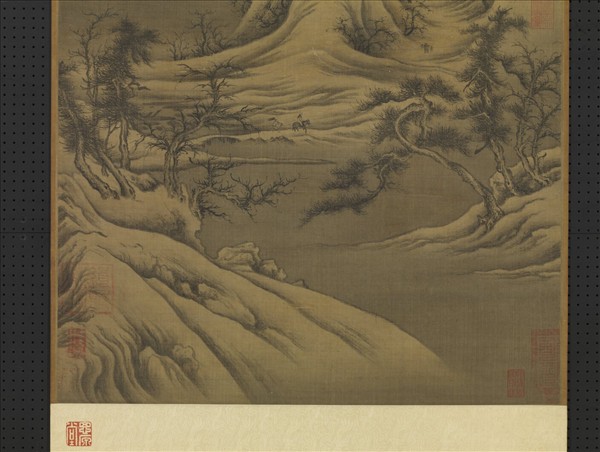 五代南唐巨然雪圖　軸