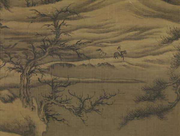 五代南唐巨然雪圖　軸