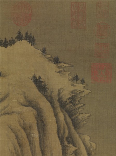 五代南唐巨然雪圖　軸