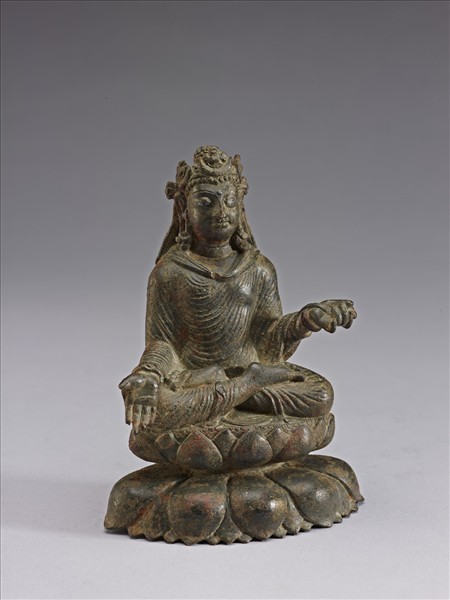 青銅菩薩趺坐像