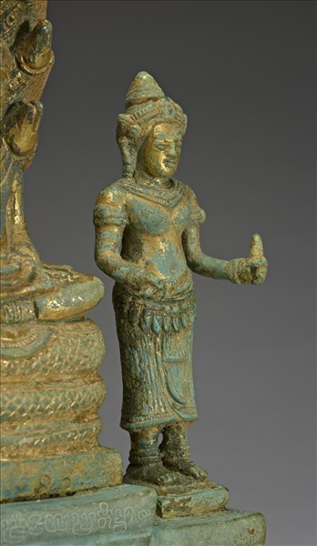 釋迦牟尼佛、四臂觀音、般若佛母三尊像