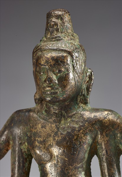 青銅鎏金四臂觀音菩薩立像