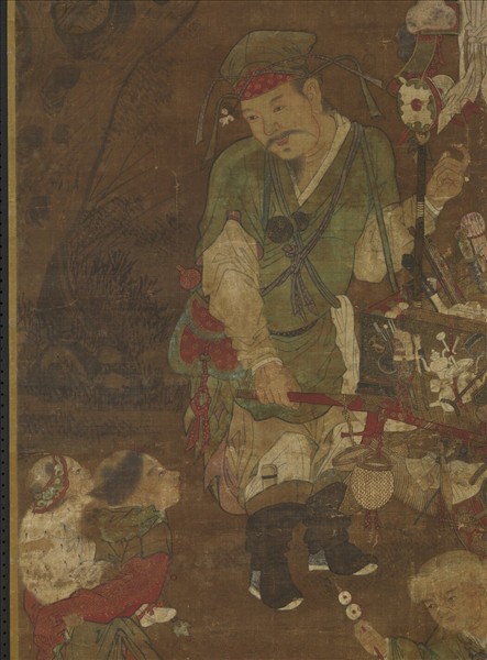 宋蘇漢臣貨郎圖　軸