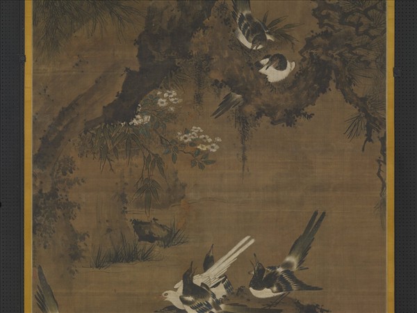 宋林椿十全報喜　軸