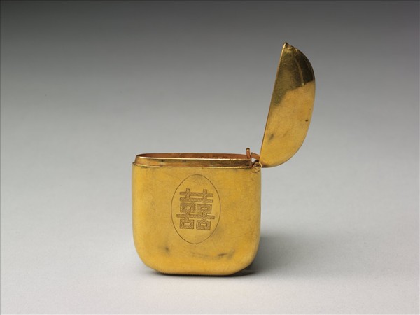 金囍字火柴盒