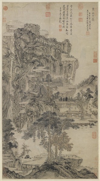 元王蒙東山草堂圖　軸