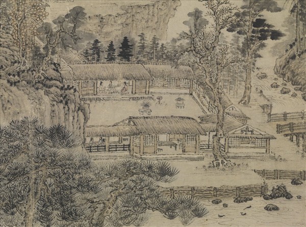 元王蒙東山草堂圖　軸