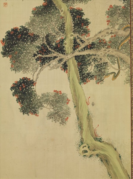 清錢慧安人物十二屏風　虎溪三笑