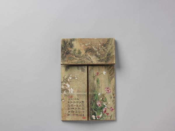 四季花卉紋棋盤