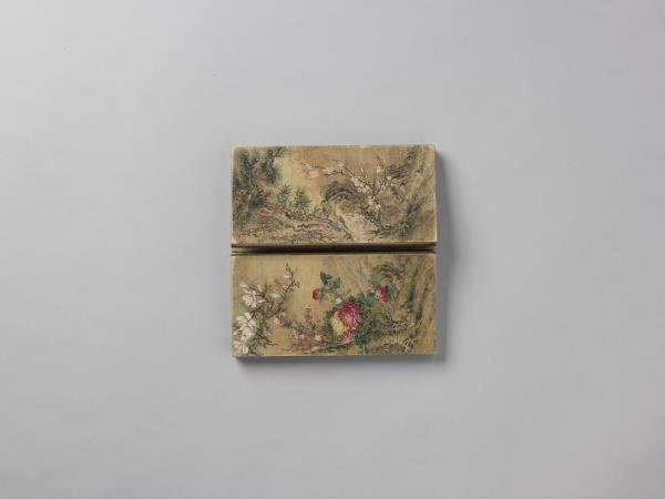 四季花卉紋棋盤