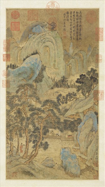元趙孟頫畫山水　軸