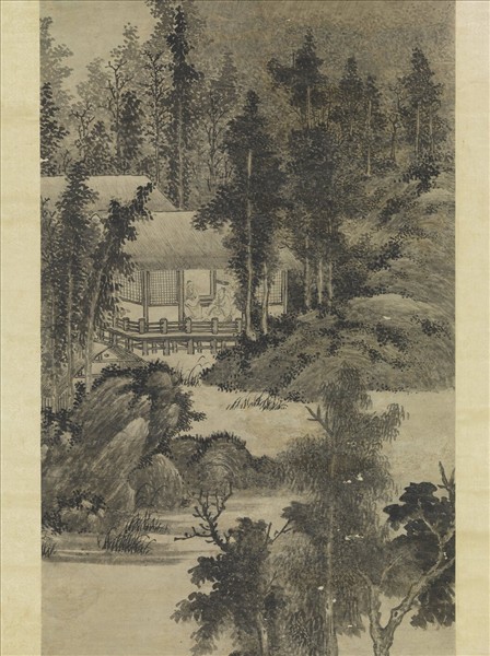 元趙孟頫夏木垂陰　軸