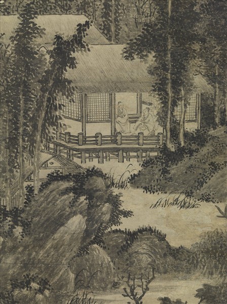 元趙孟頫夏木垂陰　軸