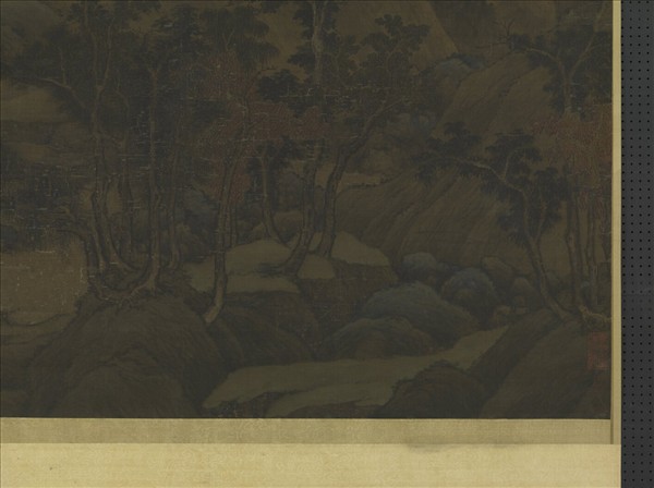 五代南唐董源龍宿郊民圖　軸