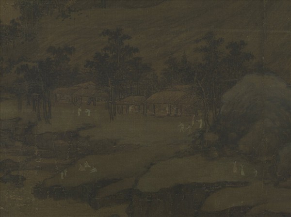 五代南唐董源龍宿郊民圖　軸