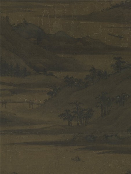 五代南唐董源龍宿郊民圖　軸