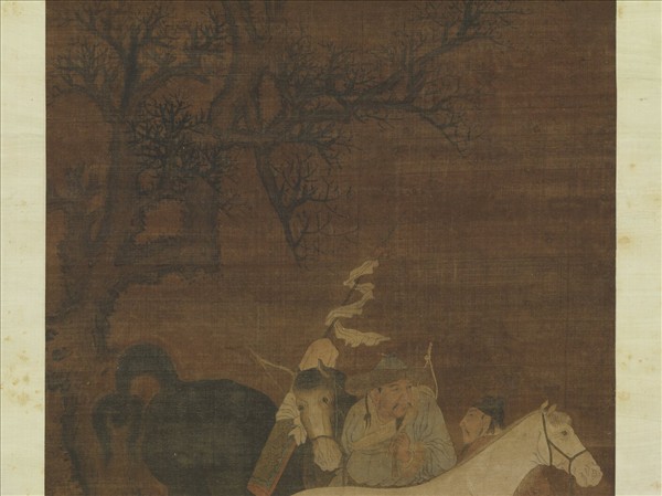 元趙孟頫雙驥圖　軸