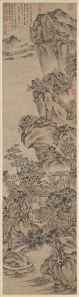 元王蒙東書草堂圖　軸