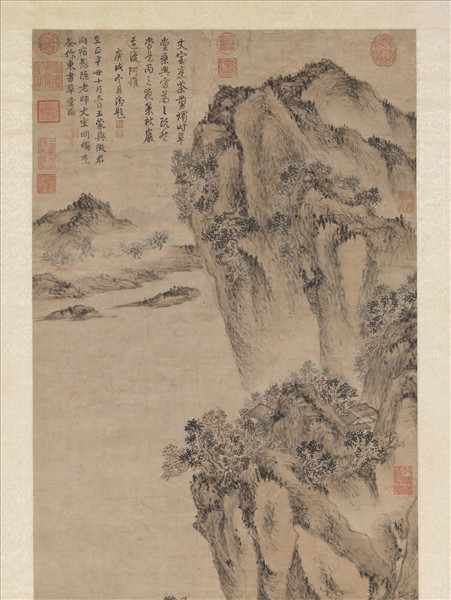 元王蒙東書草堂圖　軸