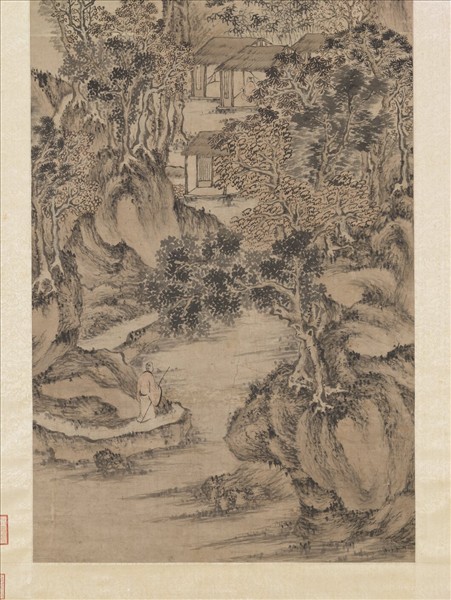 元王蒙東書草堂圖　軸