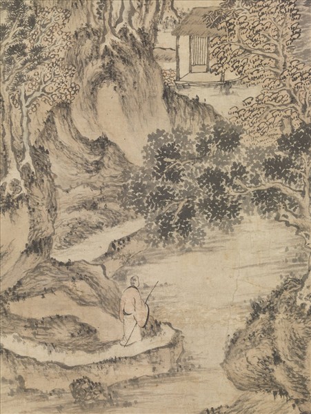 元王蒙東書草堂圖　軸