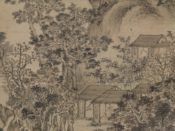 元王蒙東書草堂圖　軸