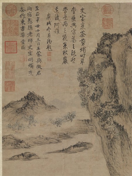 元王蒙東書草堂圖　軸