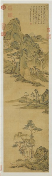 明居節畫江南春　軸