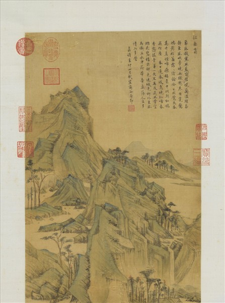 明居節畫江南春　軸