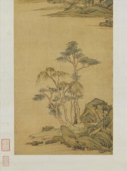 明居節畫江南春　軸