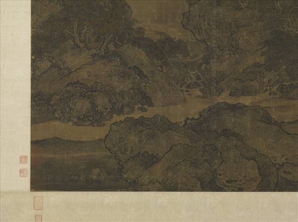 宋范寬谿山行旅圖　軸