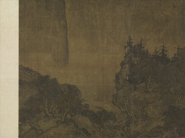 宋范寬谿山行旅圖　軸