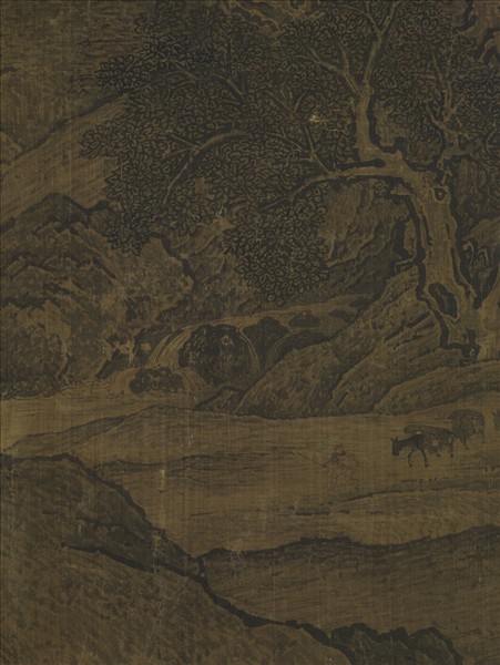 宋范寬谿山行旅圖　軸