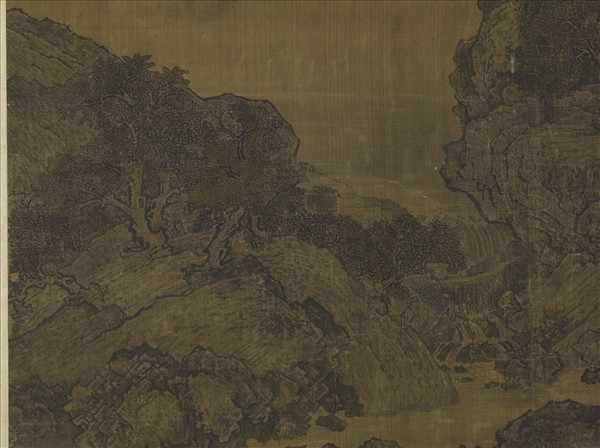宋范寬谿山行旅圖　軸