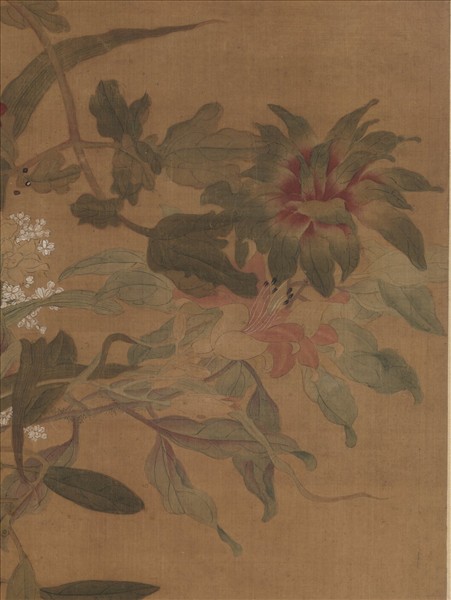 宋錢選四季平安　軸