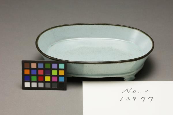 汝窯 青瓷水仙盆