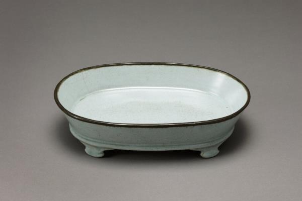 汝窯 青瓷水仙盆