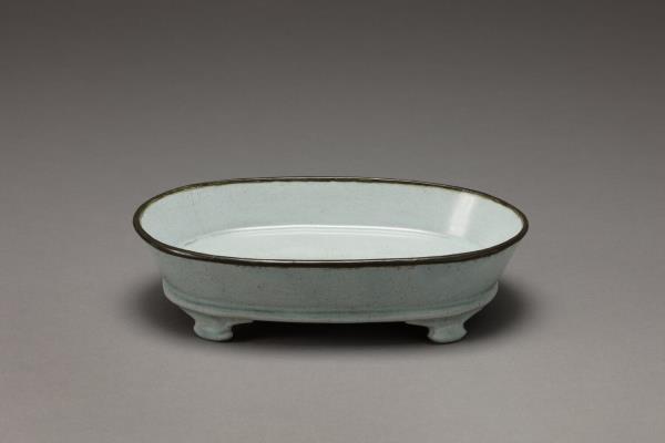 汝窯 青瓷水仙盆