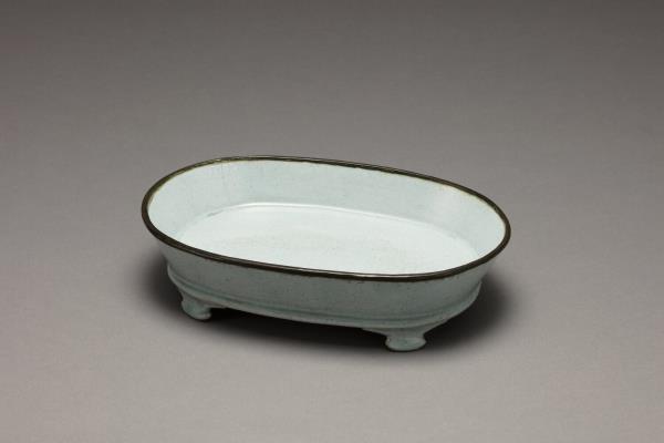 汝窯 青瓷水仙盆