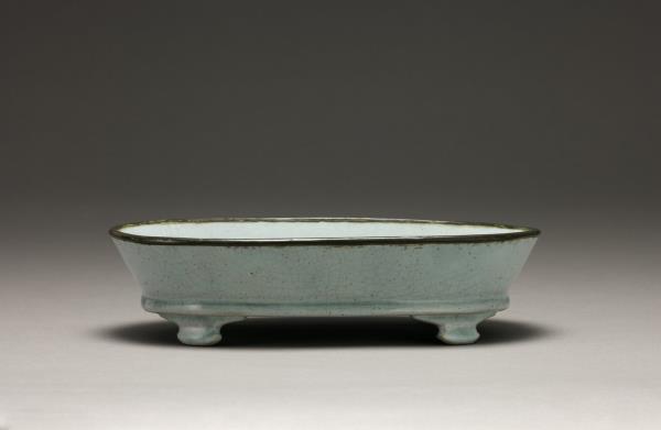 汝窯 青瓷水仙盆