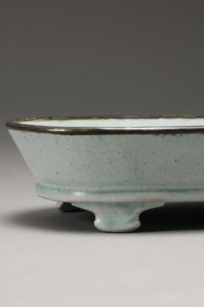 汝窯 青瓷水仙盆
