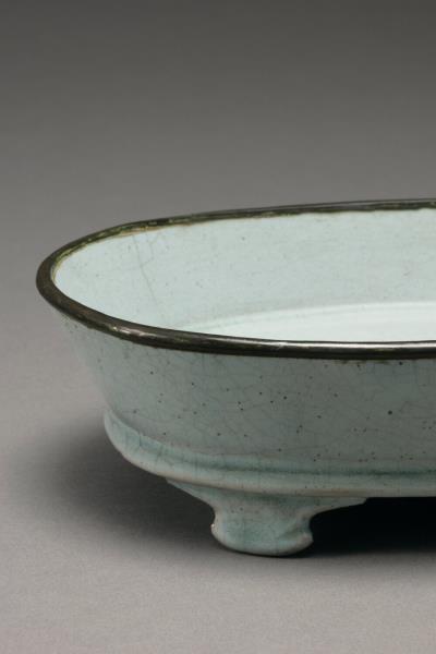 汝窯 青瓷水仙盆